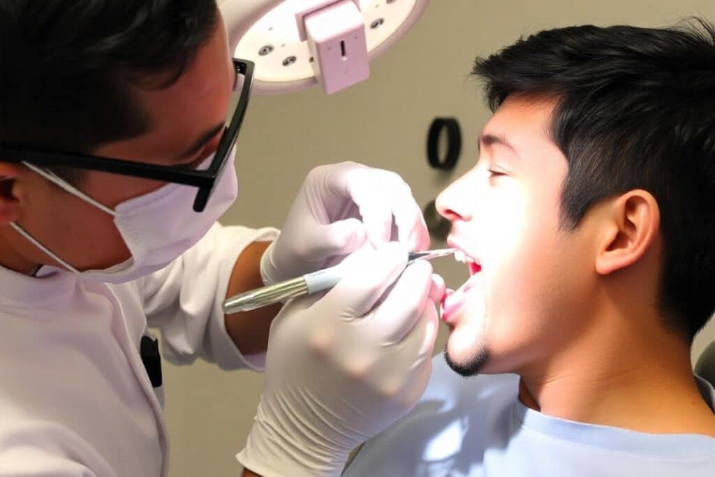 Endodontist performing root canal retreatment to save a natural tooth