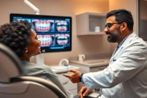 All-on-4 dental implants placed to restore a full smile